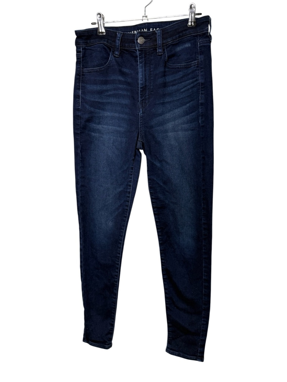 American Eagle Super Hi-Rise Jegging Dark Wash Blue Jeans Size 6 Regular Slim